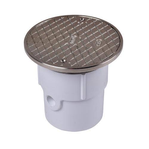 PVC Adjustable Cleanout with Cast Nickel Cover I1955