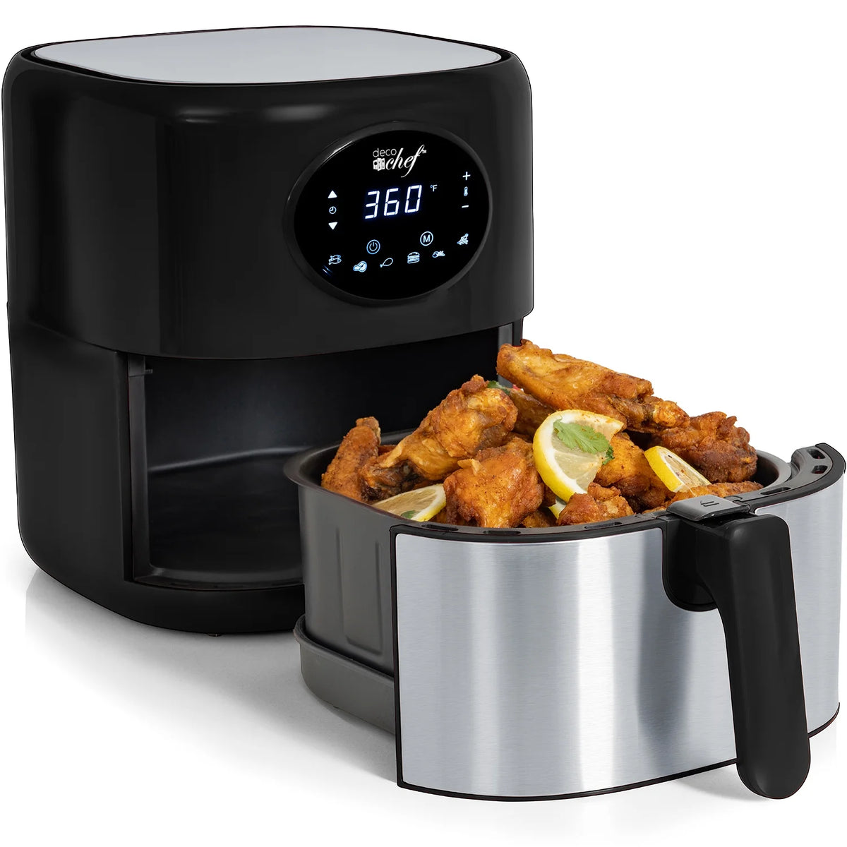 Black 3.7QT Digital Air Fryer with Non-Stick Basket K62808