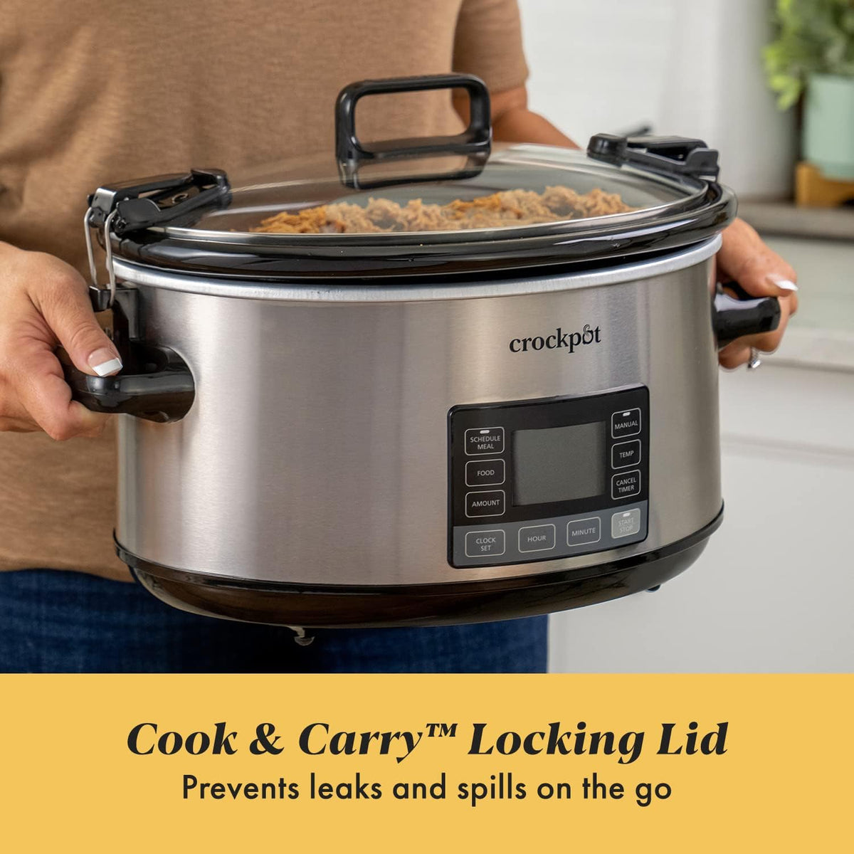 7Qt Programmable Stainless Steel Slow Cooker H796062