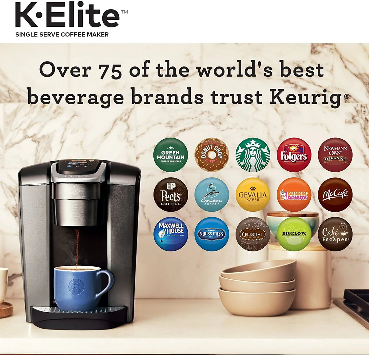 Single Serve K-Cup Pod Coffee Maker U810