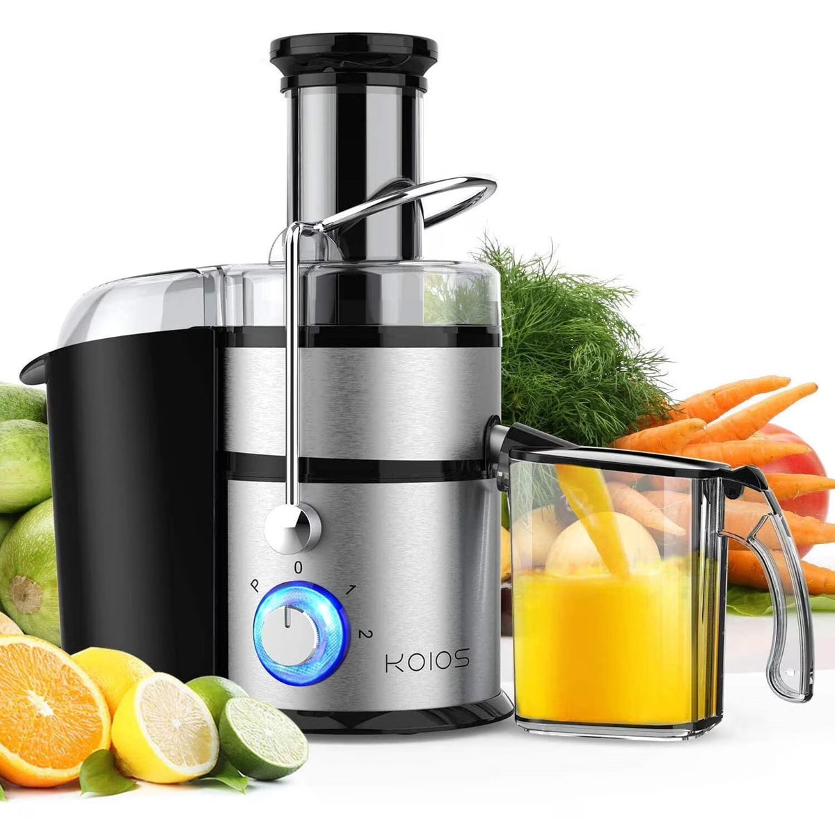 Black Centrifugal Juicer with Pulse Function 3" Wide Chute G1452