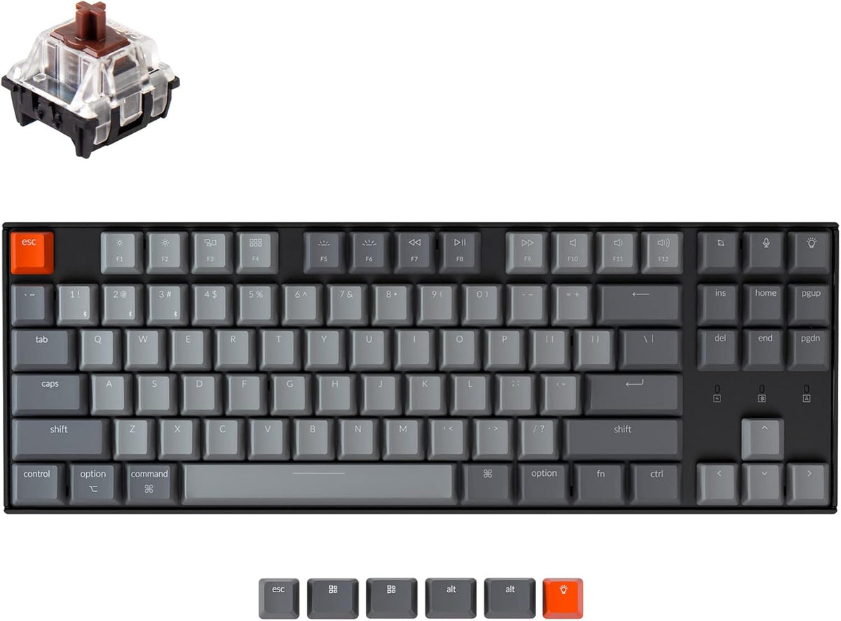 87 Keys Wireless Mechanical Keyboard T828