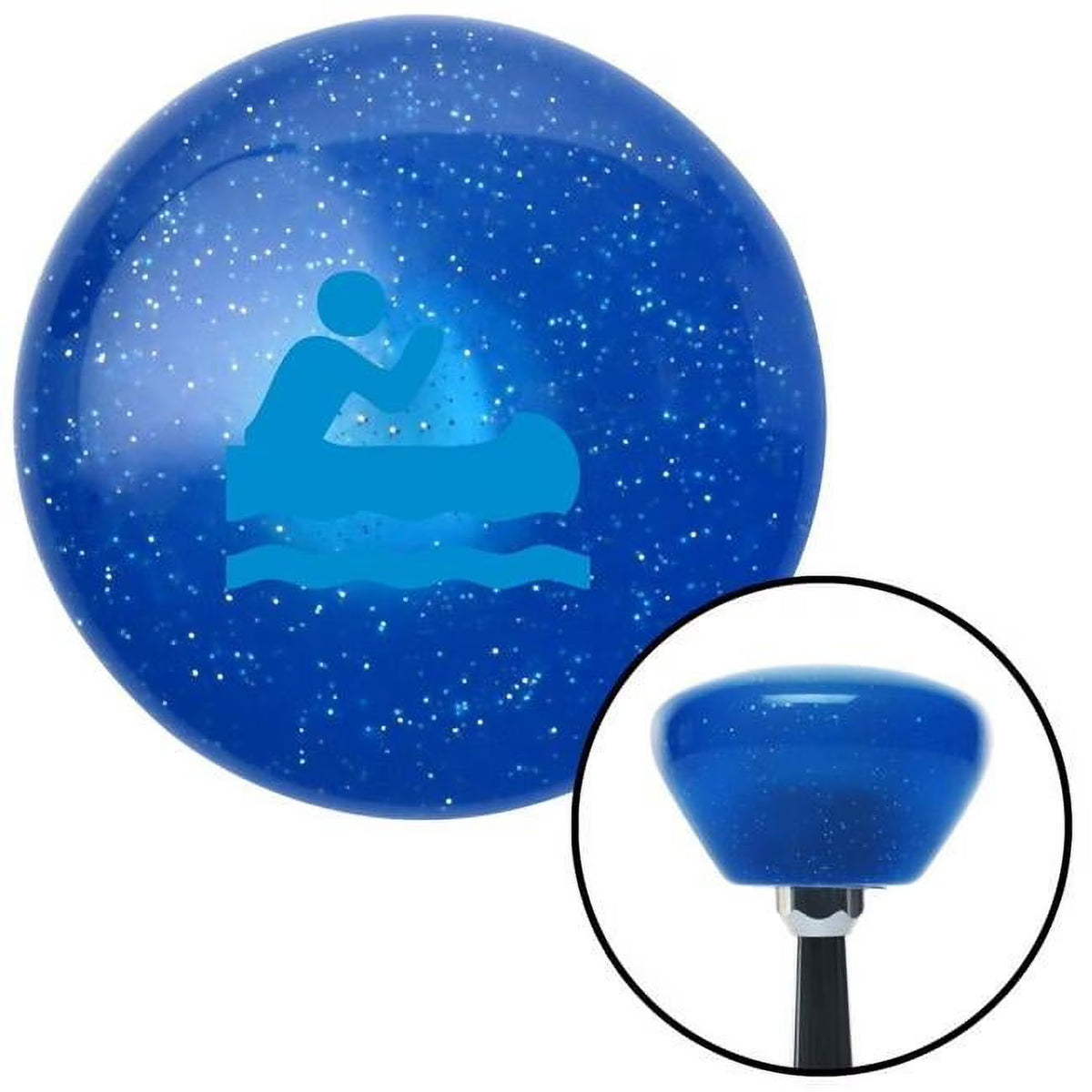 Blue Retro Metal Flake Shift Knob with M16 x 1.5 Insert S6733