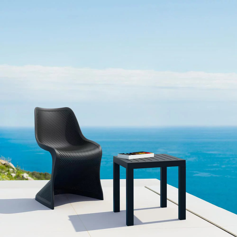 Black Resin Side Table A56738