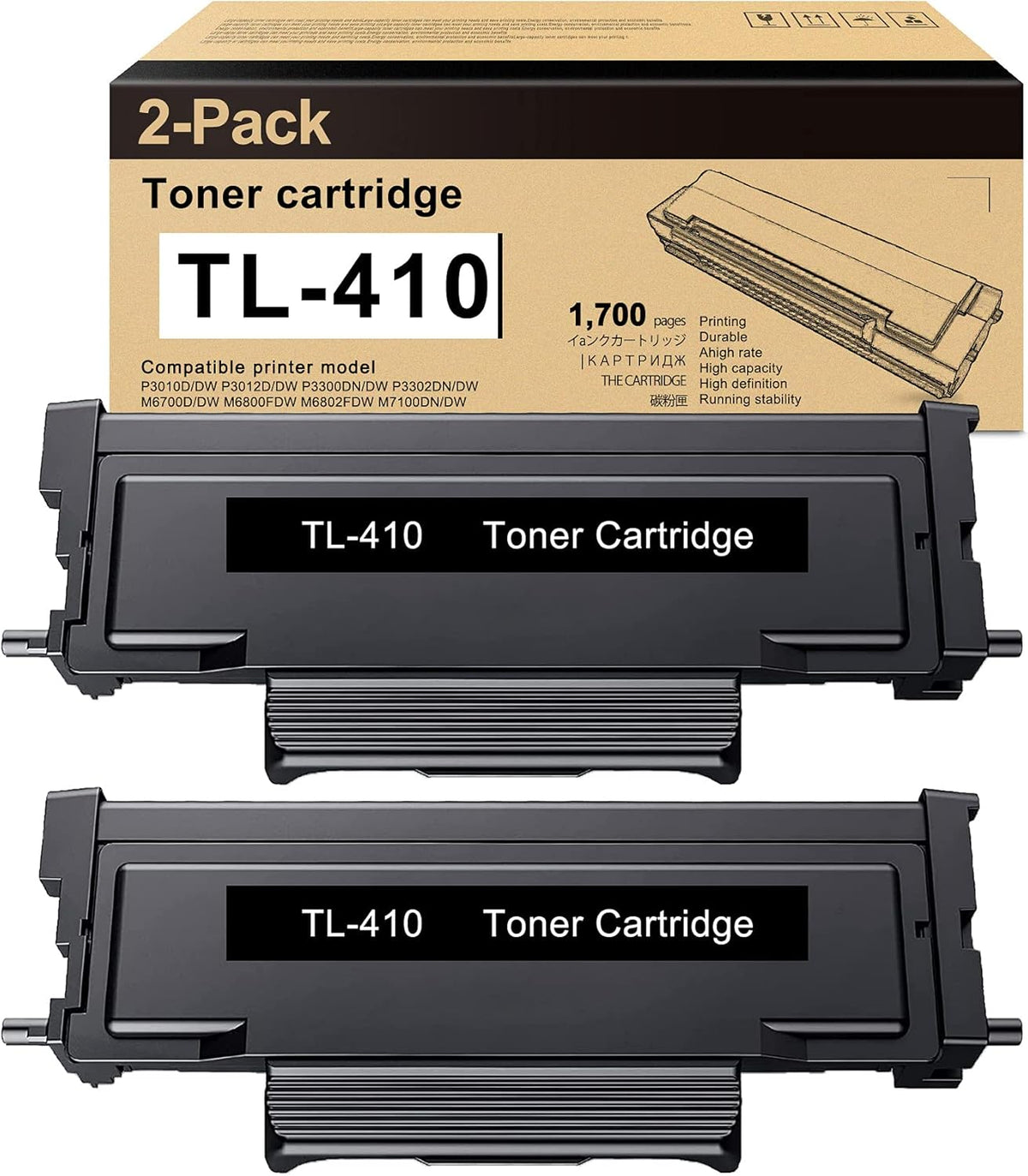 Black Compatible Toner Cartridges 2 Pack J98956