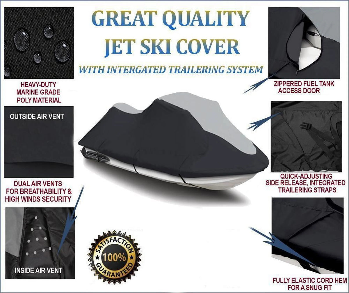 Black/Grey Trailerable Jet Ski Cover W992254
