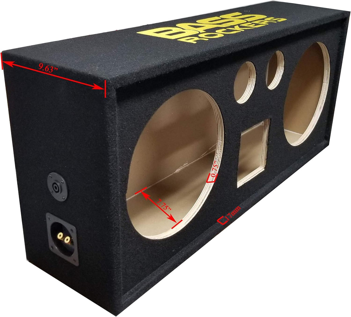 12 Speaker Enclosure Box with Spring Terminal P9852