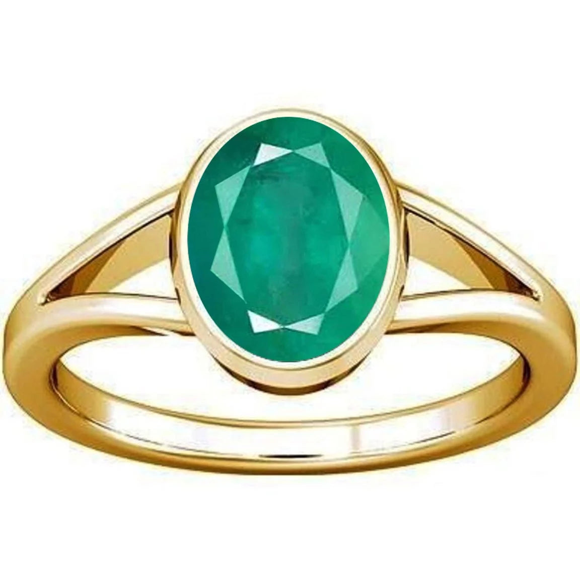 5.25-5.50 Carat Emerald Panchdhatu Ring P79135