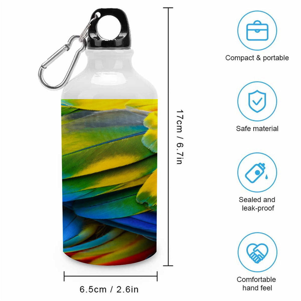 400ml Aluminum Sport Water Bottle with Twist Cap H890