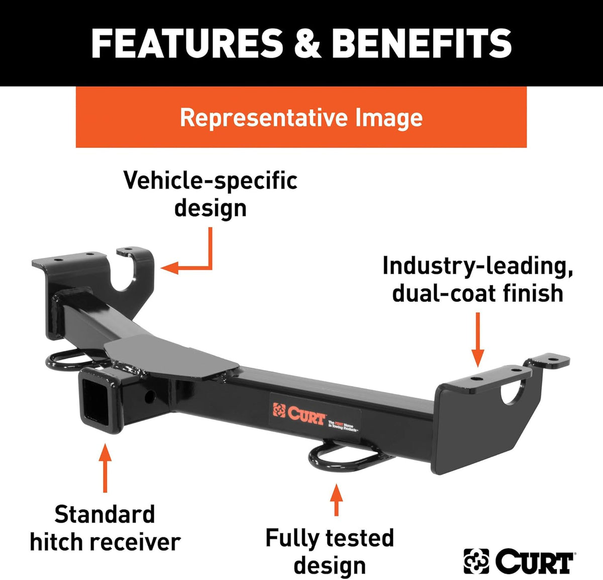 2-Inch Front Receiver Hitch E613
