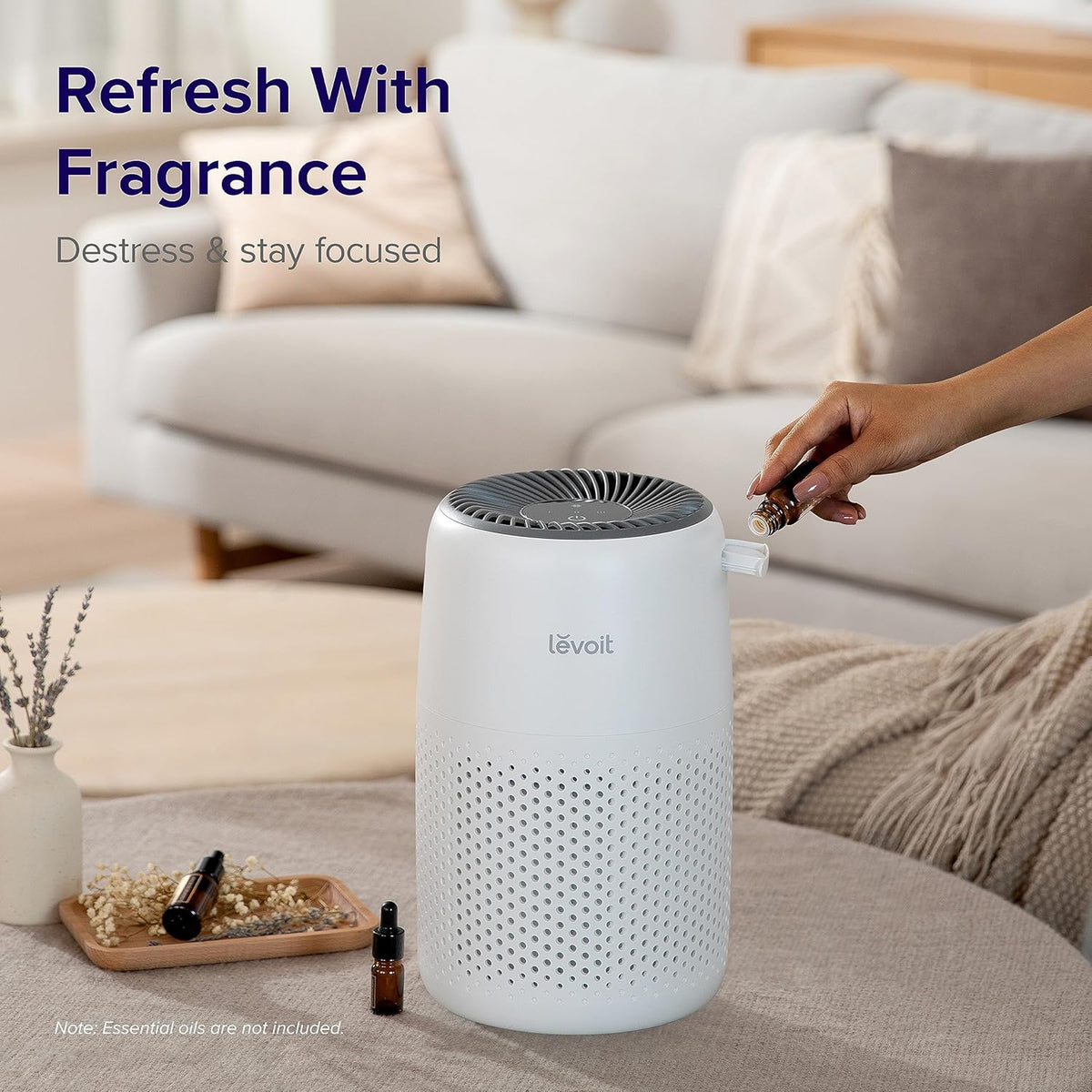 Air Purifier and Ultrasonic Humidifier Bundle with 3-in-1 Filter P4841