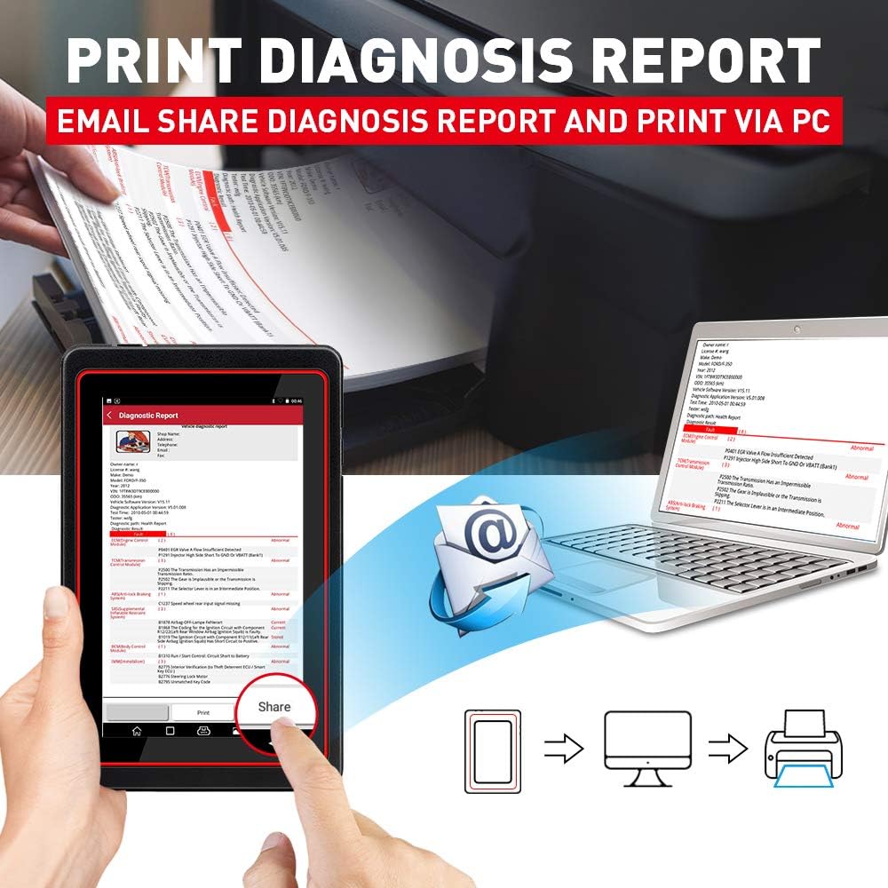 Bi-Directional Full System Automotive Scan Tool D752338