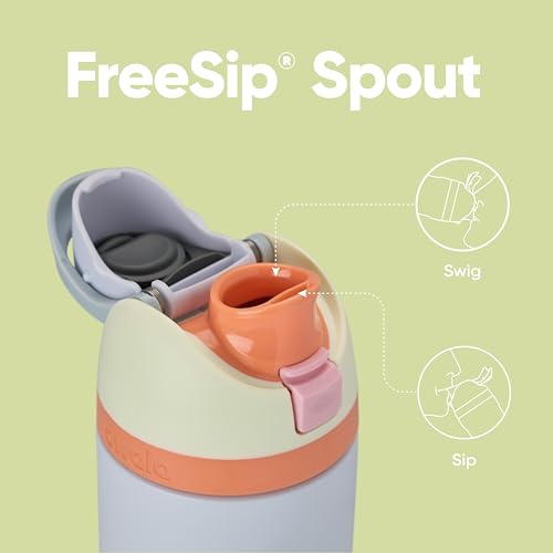 16 oz Stainless Steel Water Bottle with Straw J527