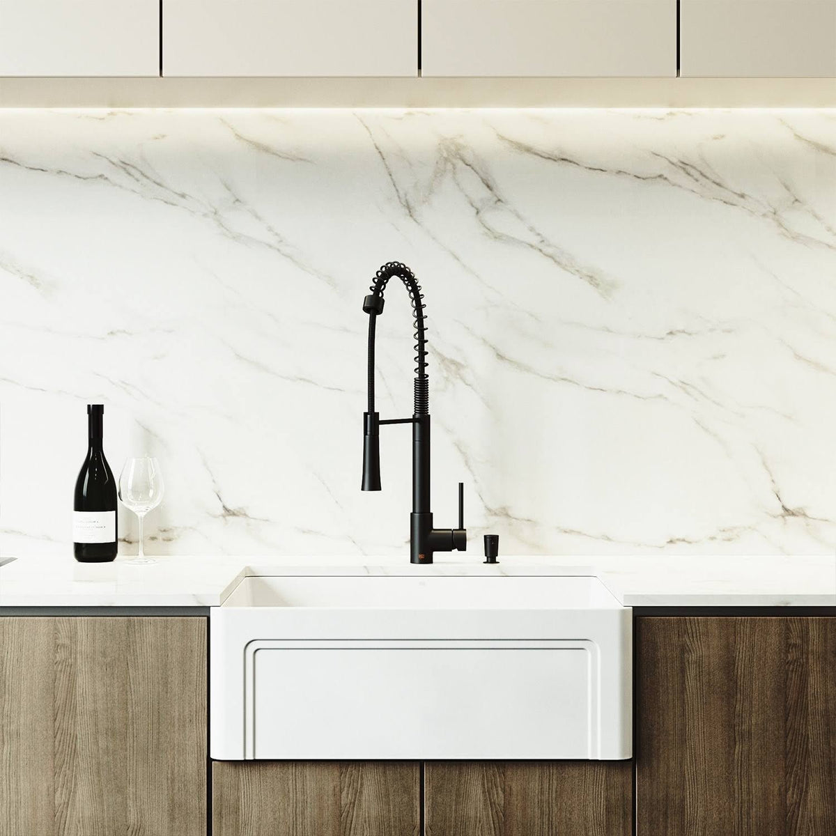 27 inch Matte Stone Farmhouse Kitchen Sink O471