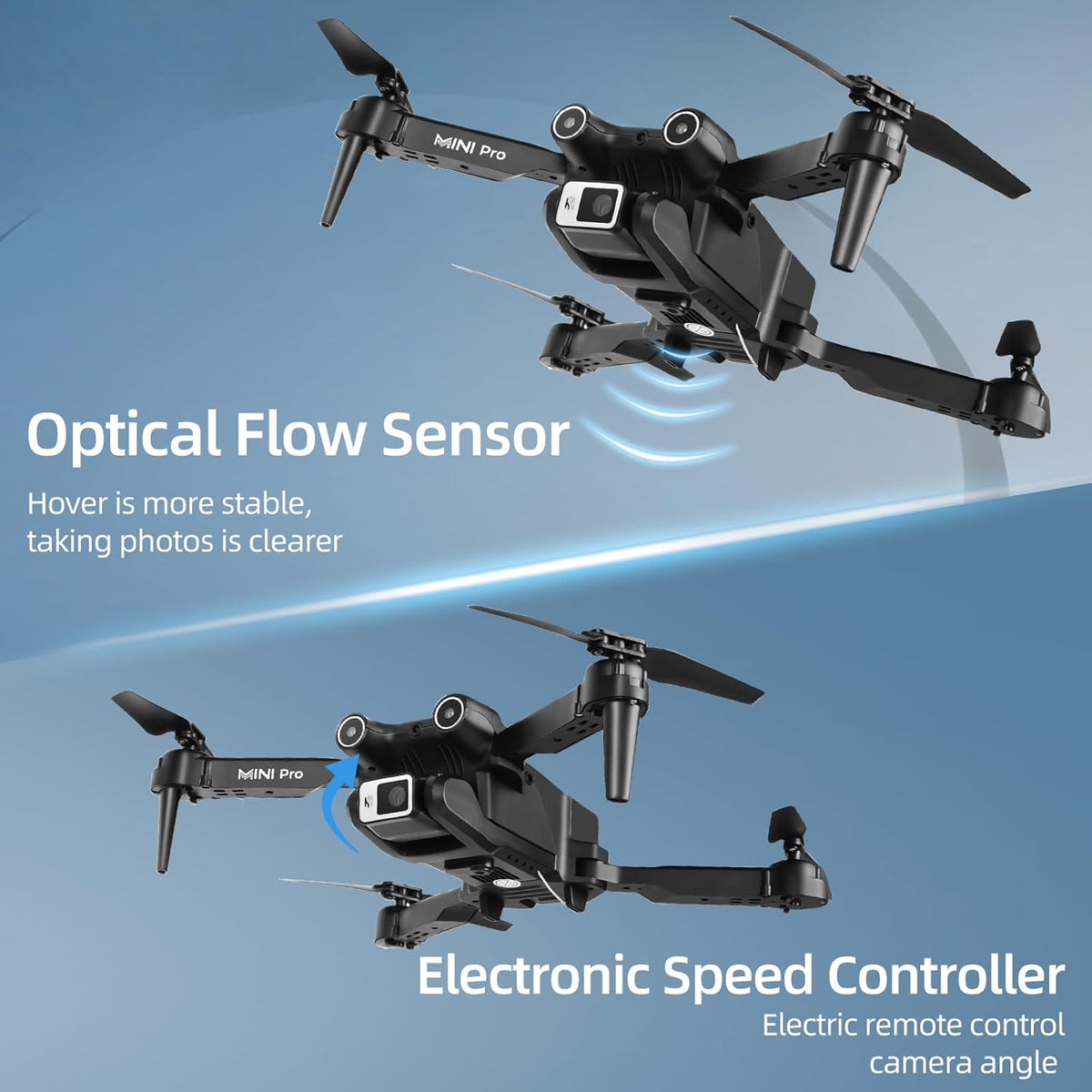1080P HD FPV Mini Drone with Carrying Case, 2 Batteries J56232