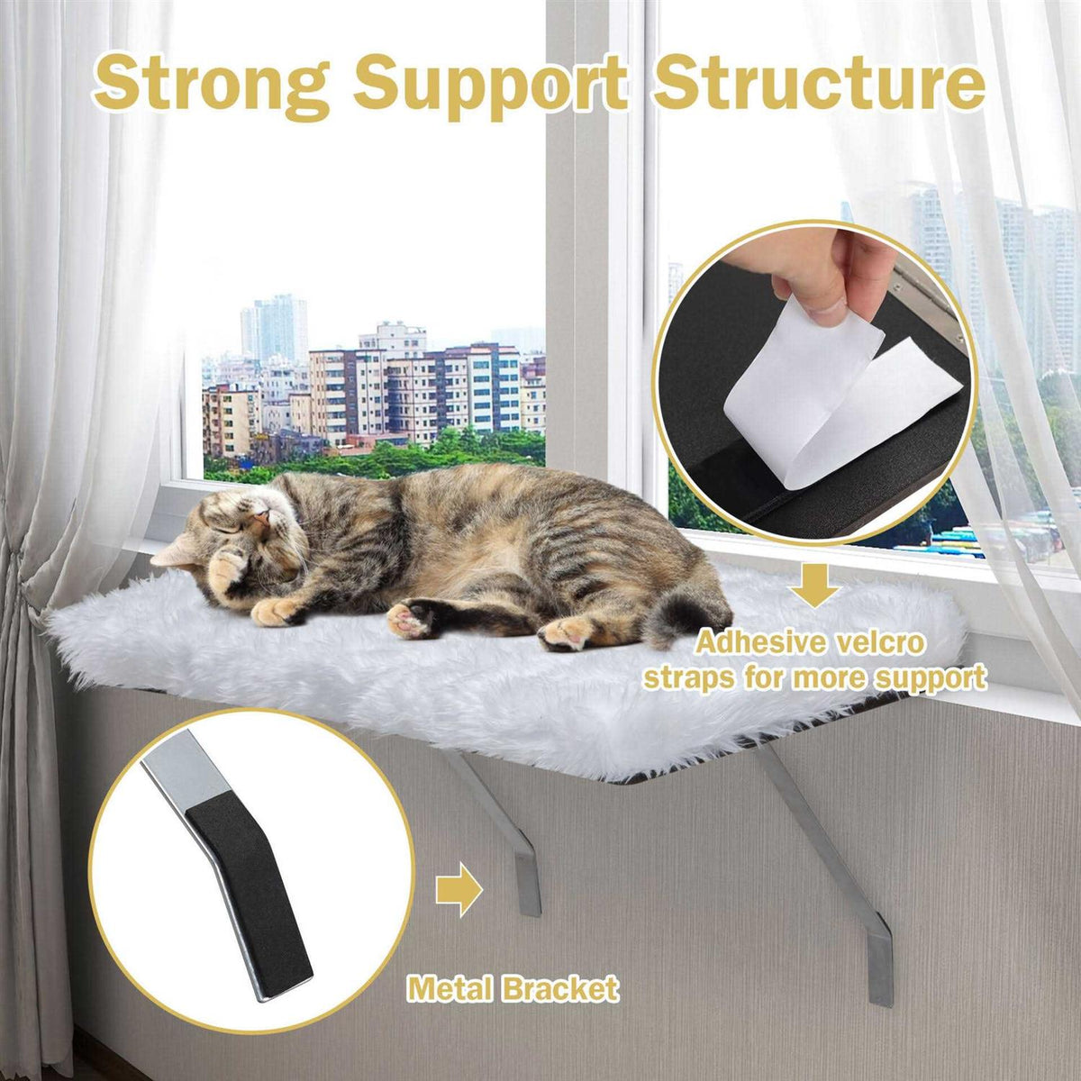 Cat Window Perch with Soft Cushion R95562