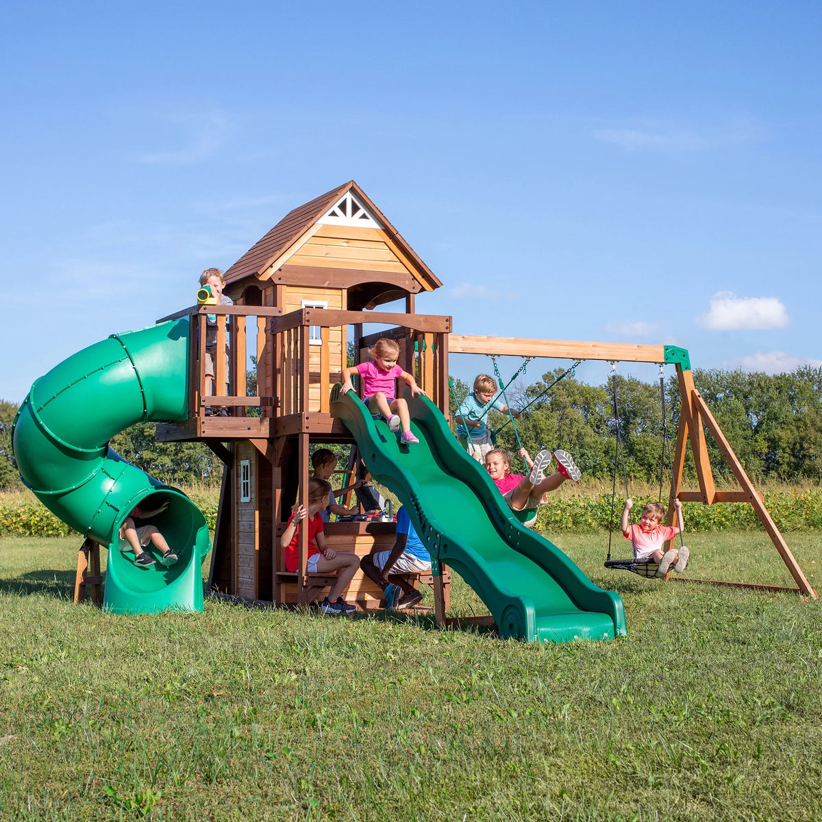 Cedar Swing Set I920
