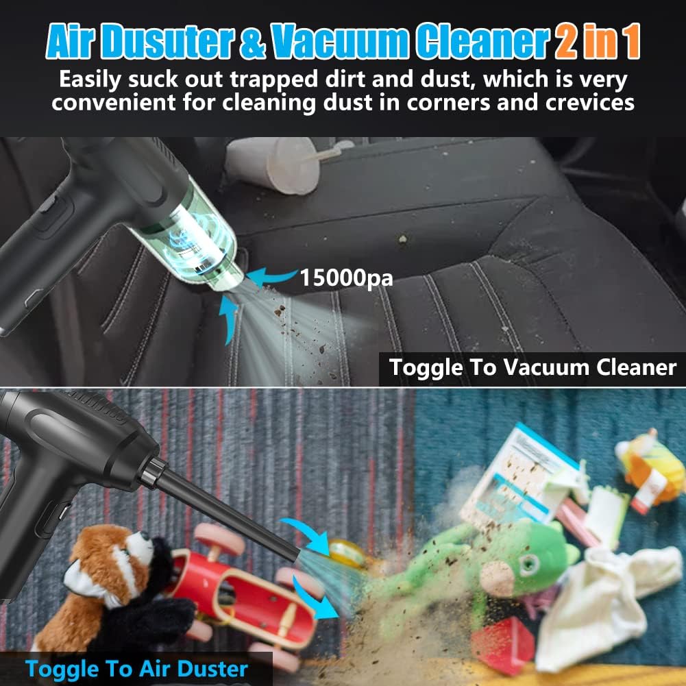 Cordless Air Duster & Vacuum Cleaner 2-in-1 I251