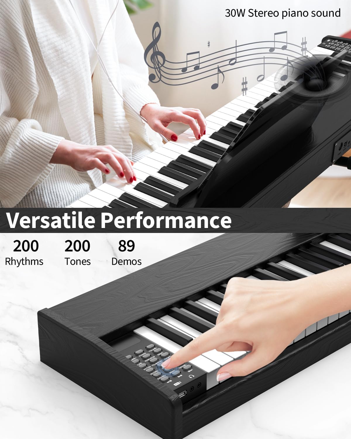 88 Key Full Size Weighted Hammer Action Digital Piano Keyboard X66731
