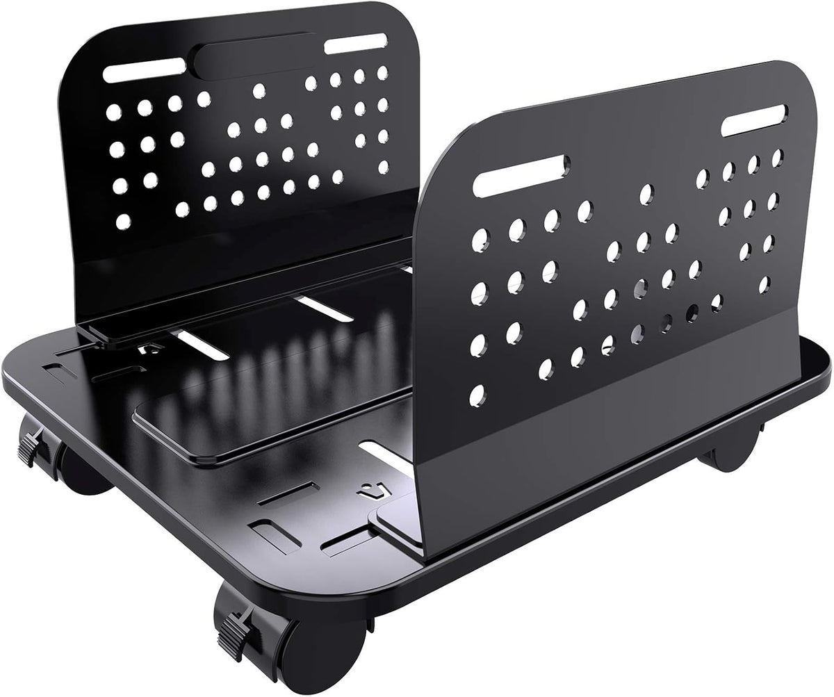 Adjustable Mobile CPU Stand with Locking Caster Wheels C46201