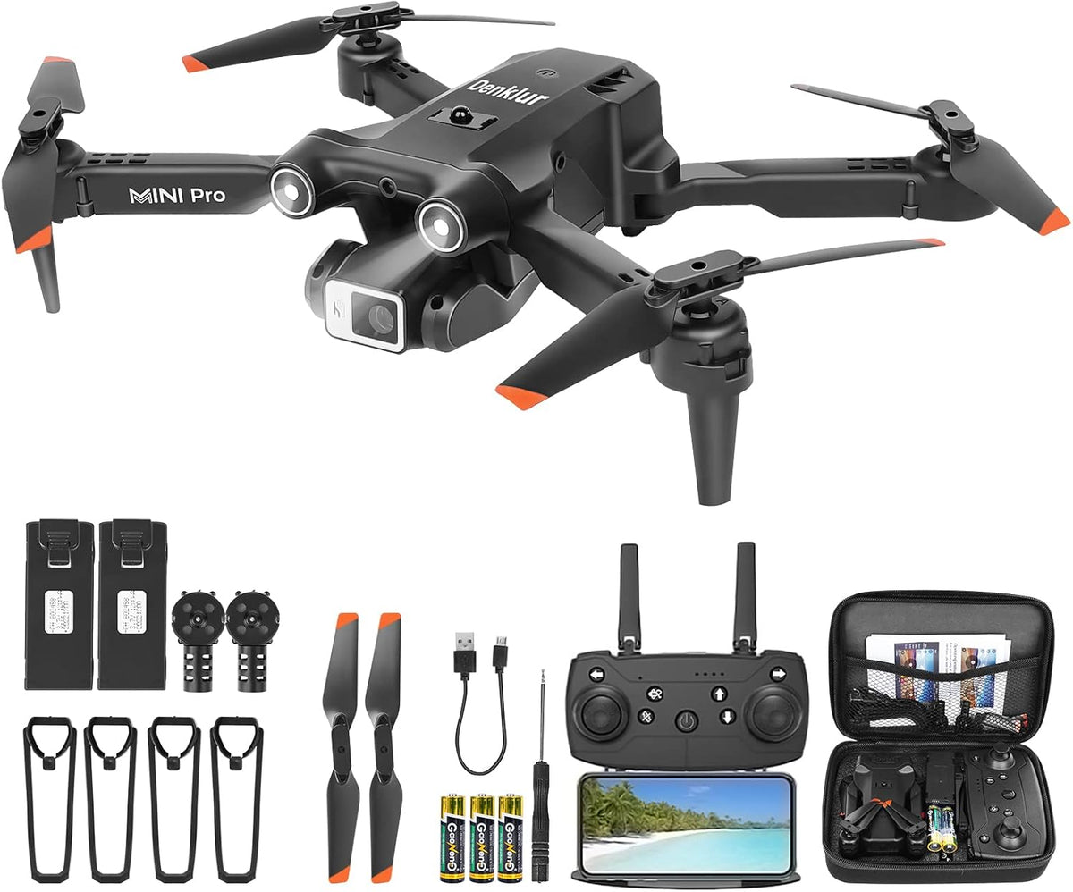 1080P HD FPV Mini Drone with Carrying Case, 2 Batteries J56232