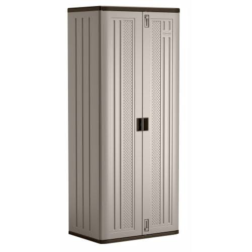 Grey Resin Storage Cabinet, 72 in. H x 30 in. W x 20-¼ in. D W638028