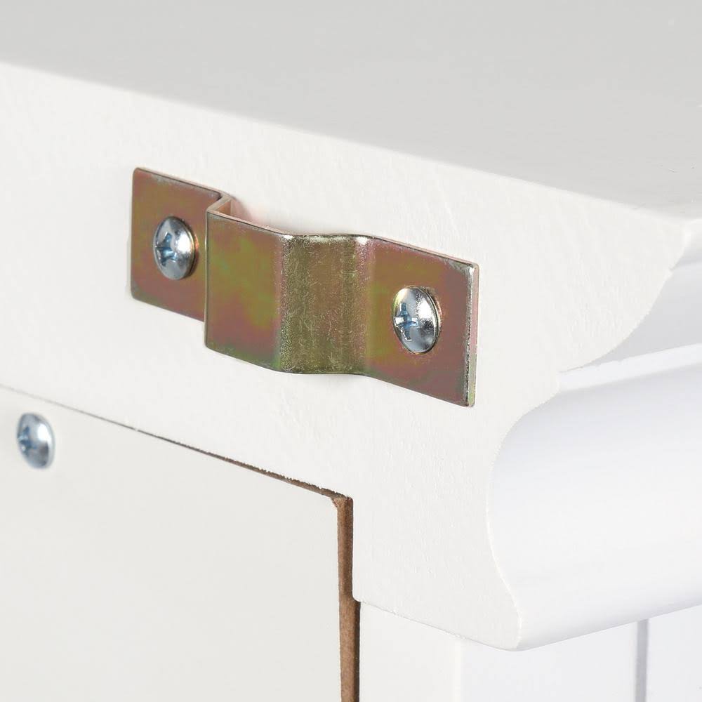 White Bathroom Linen Cabinet G8408