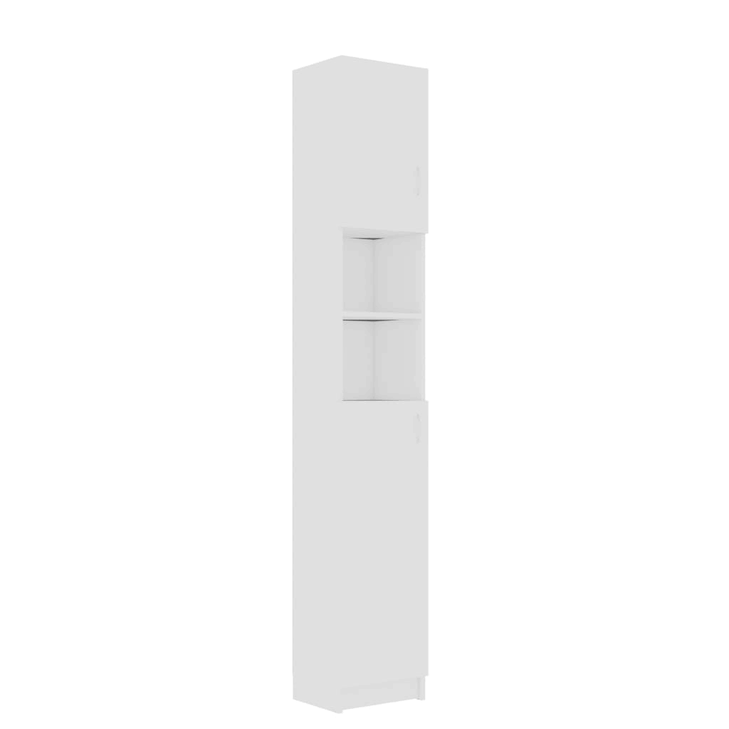 Bathroom Cabinet High Gloss Gray Chipboard X511959