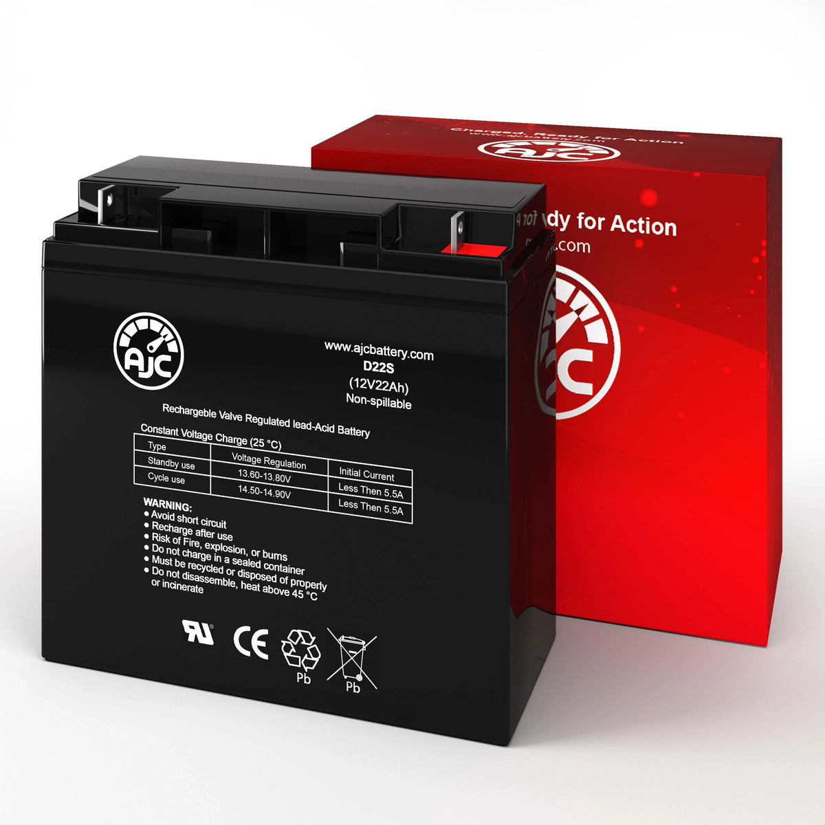 500 Instant 1000 Peak Amp 12V 22Ah Jump Starter Battery Z54704