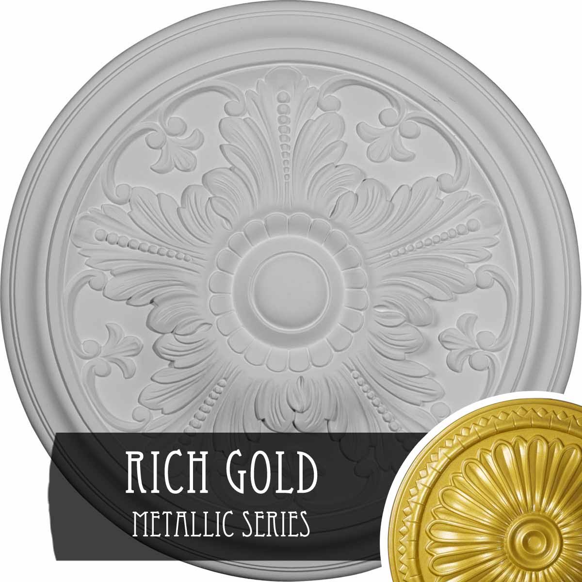 Vienna Ceiling Medallion Hand-Painted Rich Gold Y615
