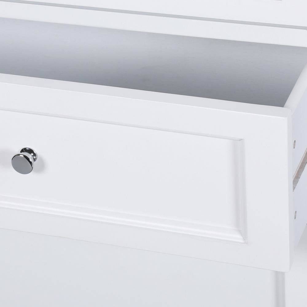 White Bathroom Linen Cabinet G8408