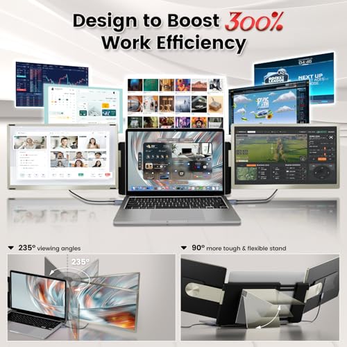 15.6" Portable Monitor with 120% sRGB, FHD IPS & 235° Rotation V875