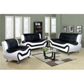 Black & White 3 Piece Sofa Set V801115