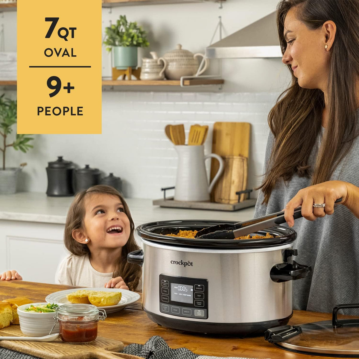 7Qt Programmable Stainless Steel Slow Cooker H796062