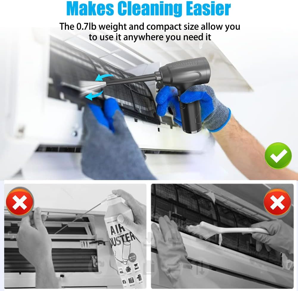 Cordless Air Duster & Vacuum Cleaner 2-in-1 I251