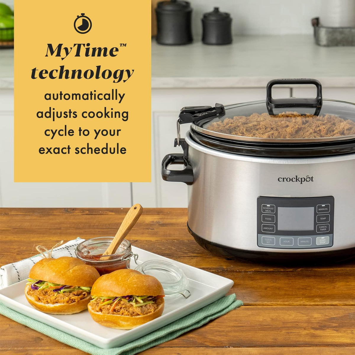 7Qt Programmable Stainless Steel Slow Cooker H796062