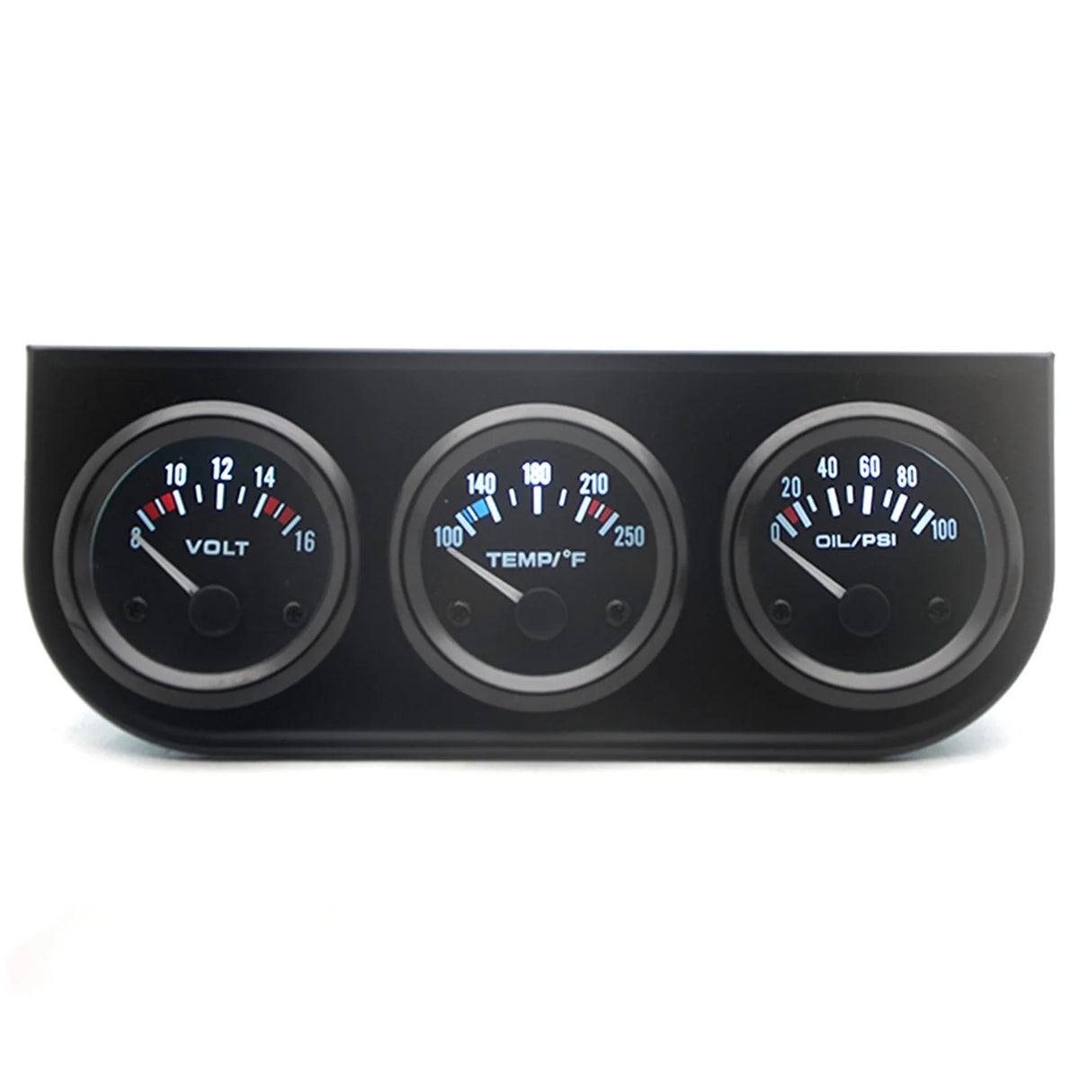 52mm Triple Gauge Kit for Voltage, Water Temperature, Oil Pressure Z7683
