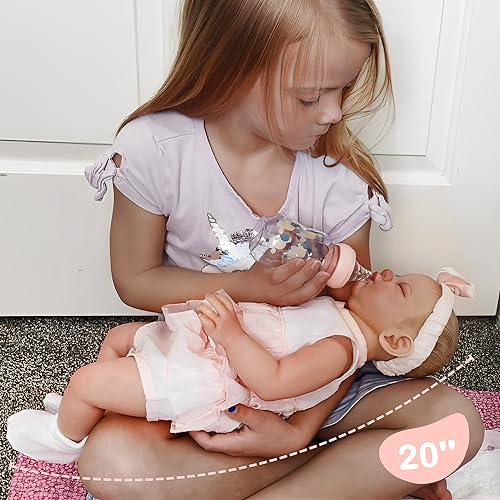 20 Inch Lifelike Reborn Baby Doll with Soft Weighted Cloth Body M3109