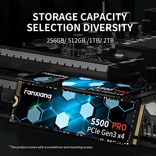 512GB NVMe SSD M.2 PCIe Gen3x4 2280 Internal Solid State Drive I37934