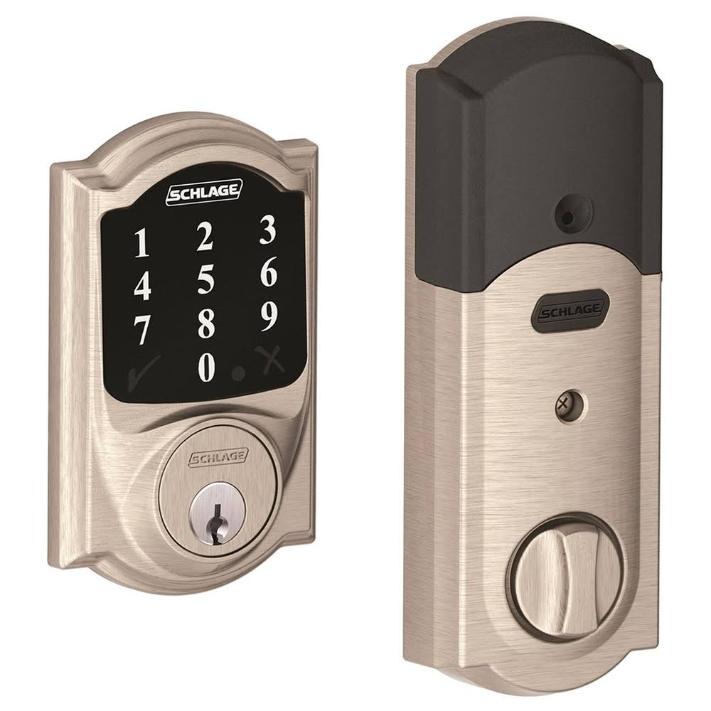 Camelot Electronic Touchscreen Deadbolt Satin Nickel L71160
