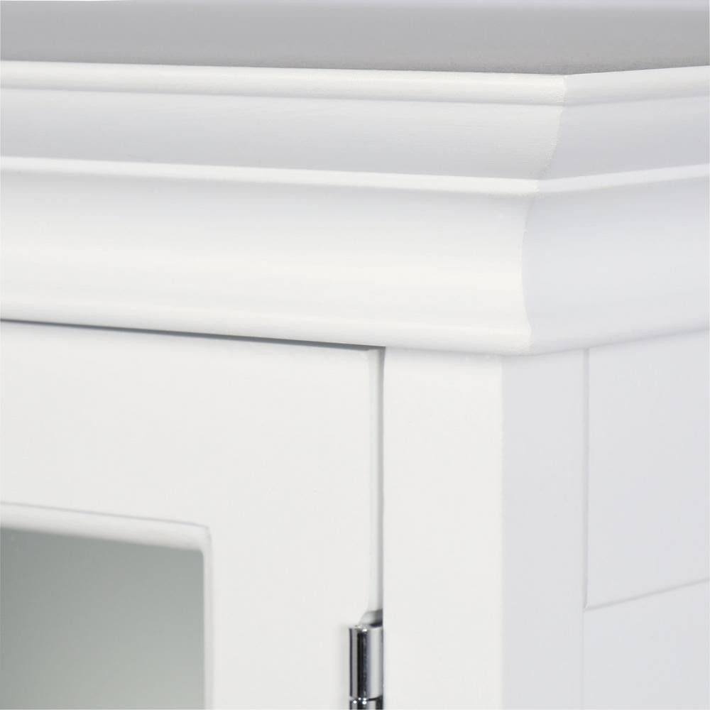 White Bathroom Linen Cabinet G8408