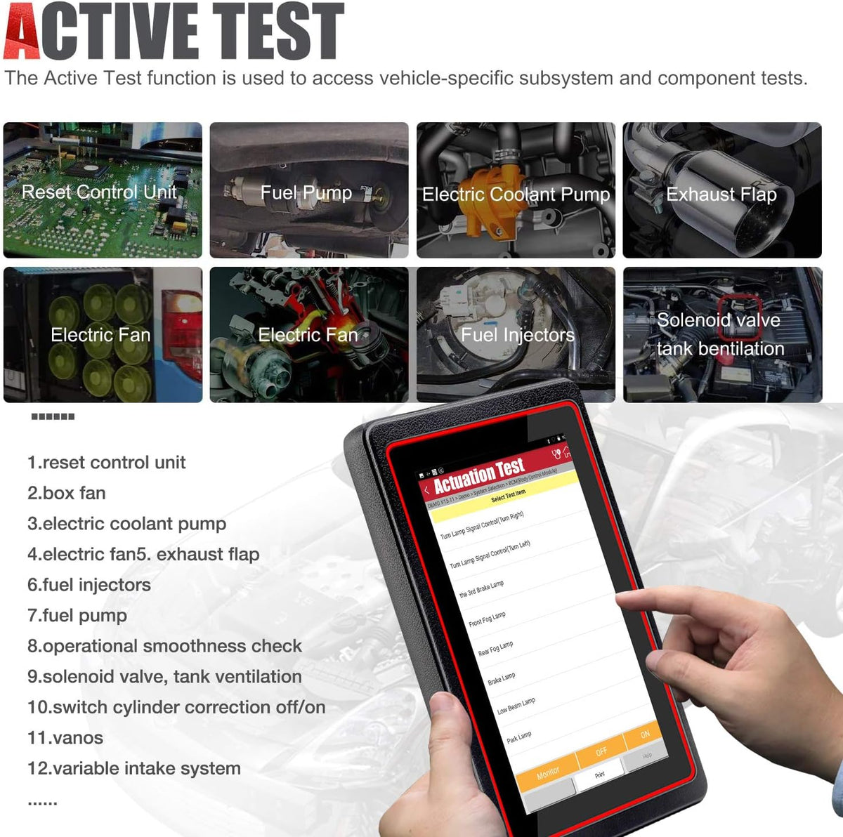 Bi-Directional Full System Automotive Scan Tool D752338
