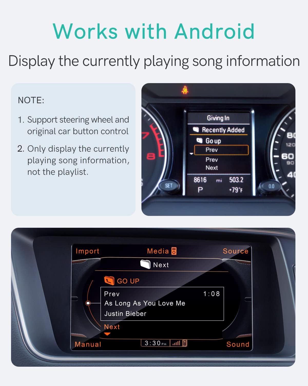 Bluetooth 5.0 aptX-HD Car Adapter Pack of 2 N46669