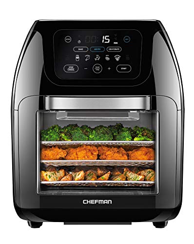Black 10L Digital Air Fryer Convection Oven W23488