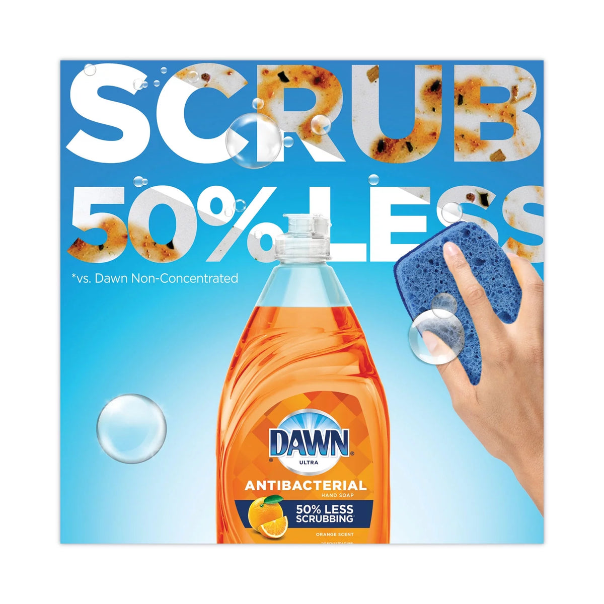Antibacterial Dishwashing Liquid Orange Scent 38 oz Z35032