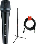 Supercardioid Dynamic Handheld Vocal Microphone with Tripod Stand & 20' XLR Cable O7439
