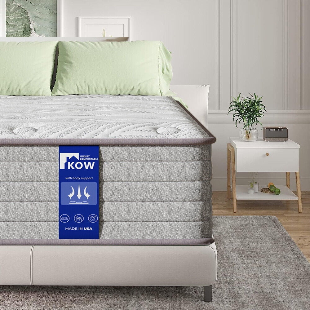 12 Full Size Gel Memory Foam Pocket Spring Medium Firm Mattress M759