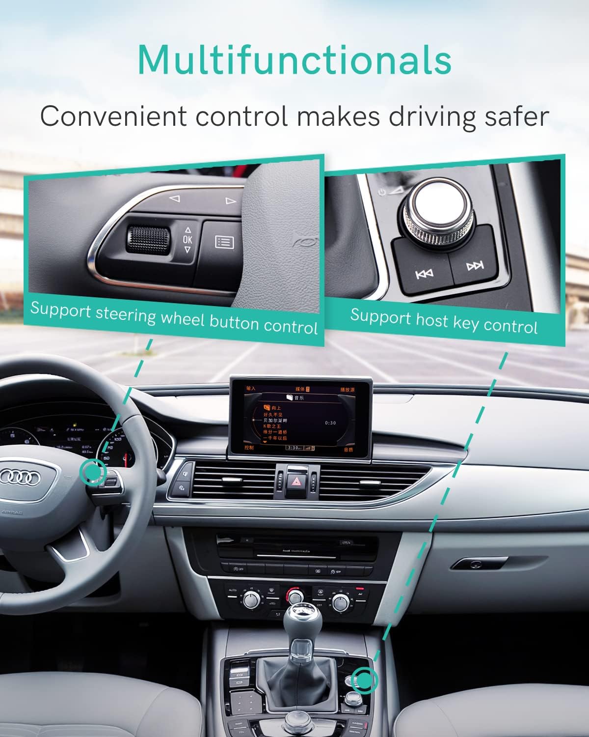 Bluetooth 5.0 aptX-HD Car Adapter Pack of 2 N46669