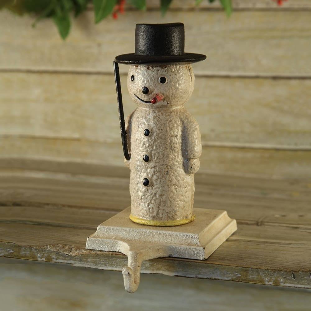 Cast Iron Snowman Stocking Holder P3025