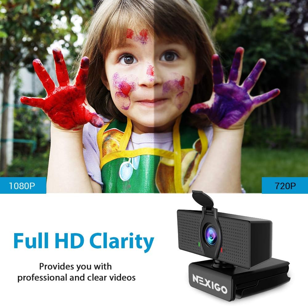 2 Pack 1080P Web Camera with Microphone and Privacy Cover X223